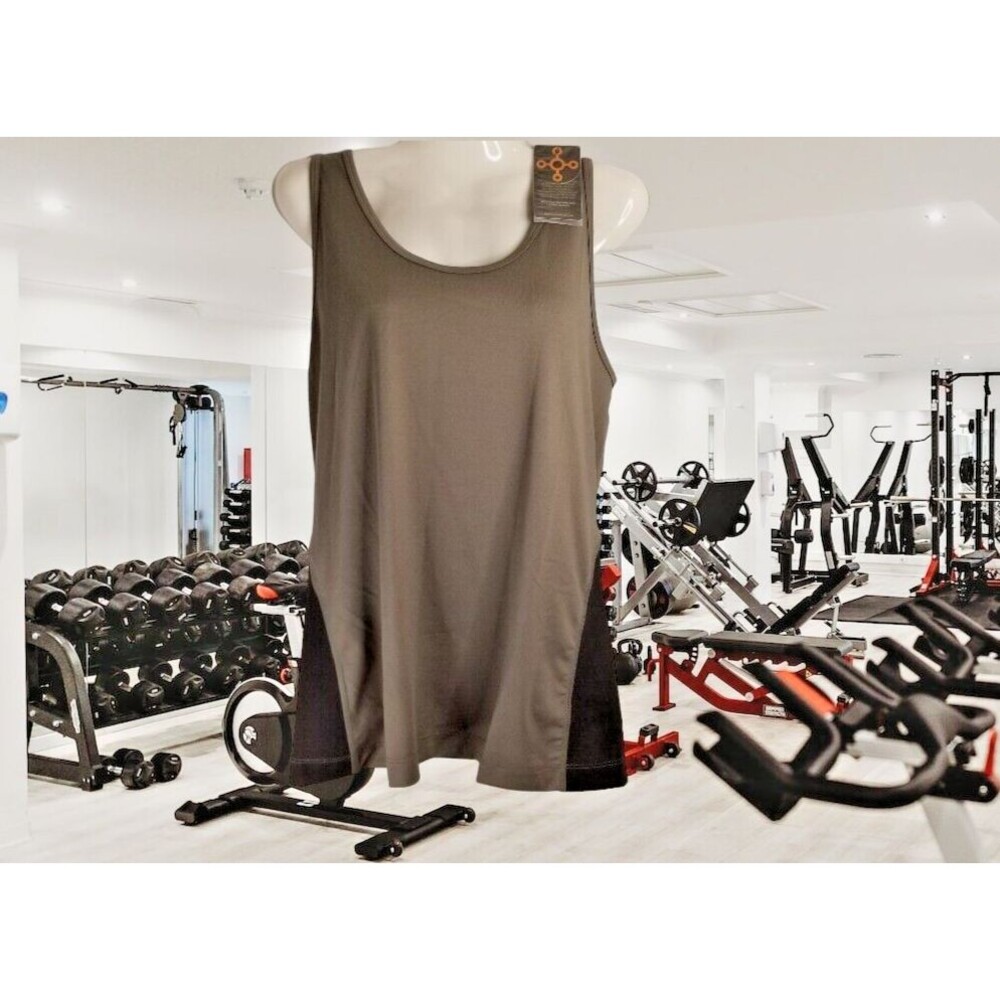 Tommie Copper Women's Tank Top Lower Back Support Slate Gray Size 2XL New Tags